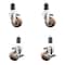 Service Caster 3 Inch 316SS High Temp Glass Filled Nylon 1-1/2 Inch Stem Caster Brake SCC, 2PK SCC-SS316EX20S314-GFNSHT-2-TLB-2-112 - alternate 1
